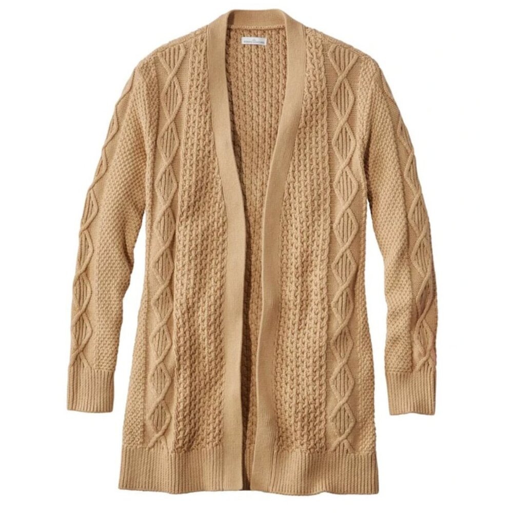 L.L. Bean Women's Signature Cotton Cable Knit Cardigan XS